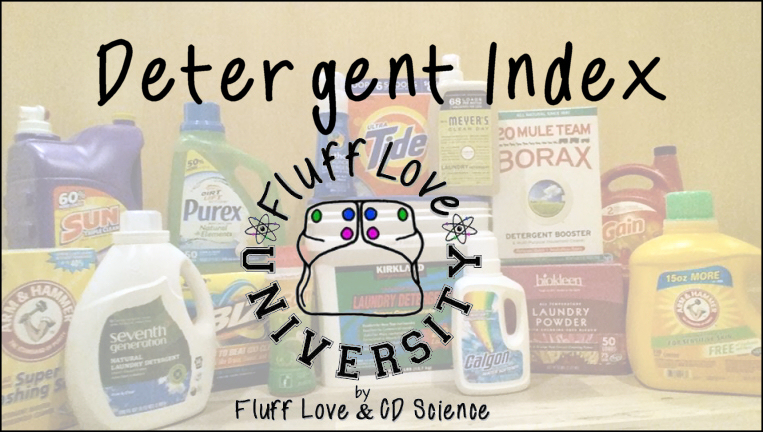 Cloth Diaper Laundry Detergent Chart